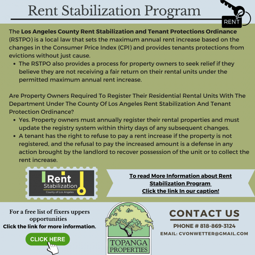 Rent Stabilization Program Tenants • Topanga Properties